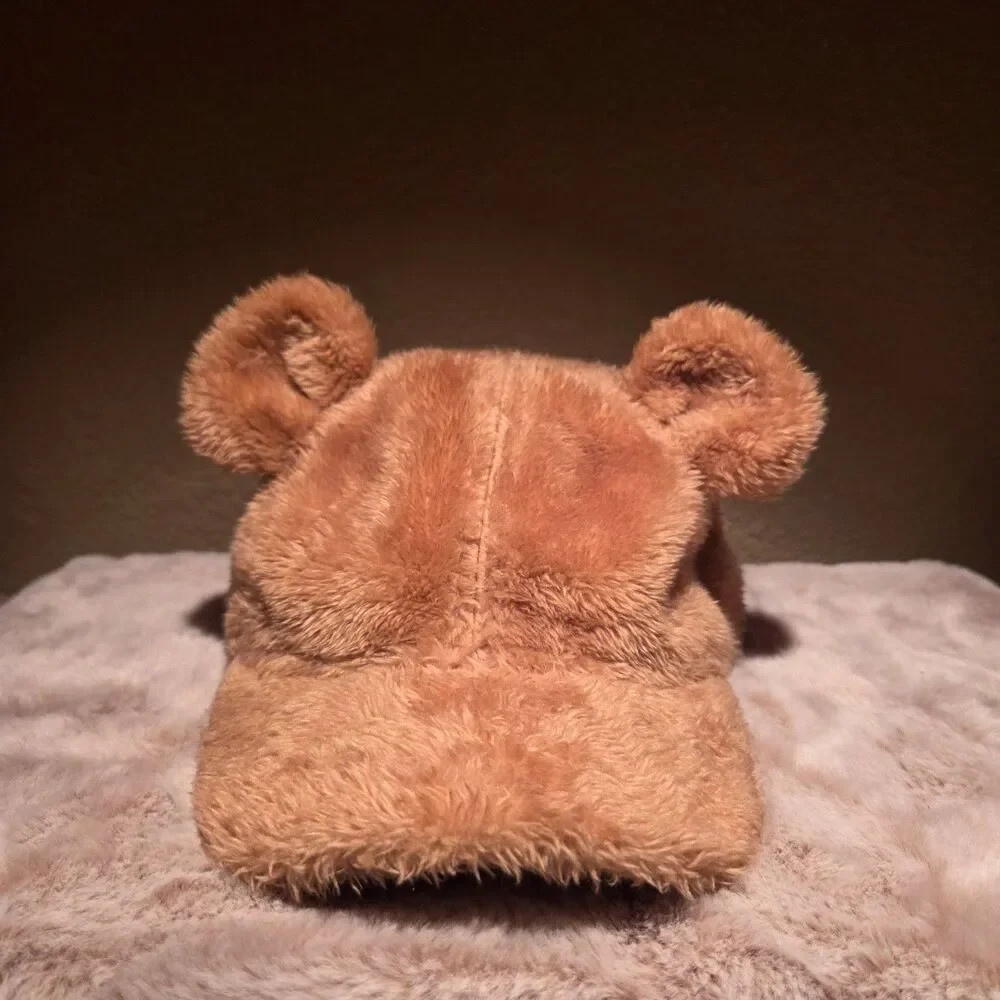 Baby Gap Toddler Teddy Bear Hat Cute Adjustable Warm Baseball Cap One Size
